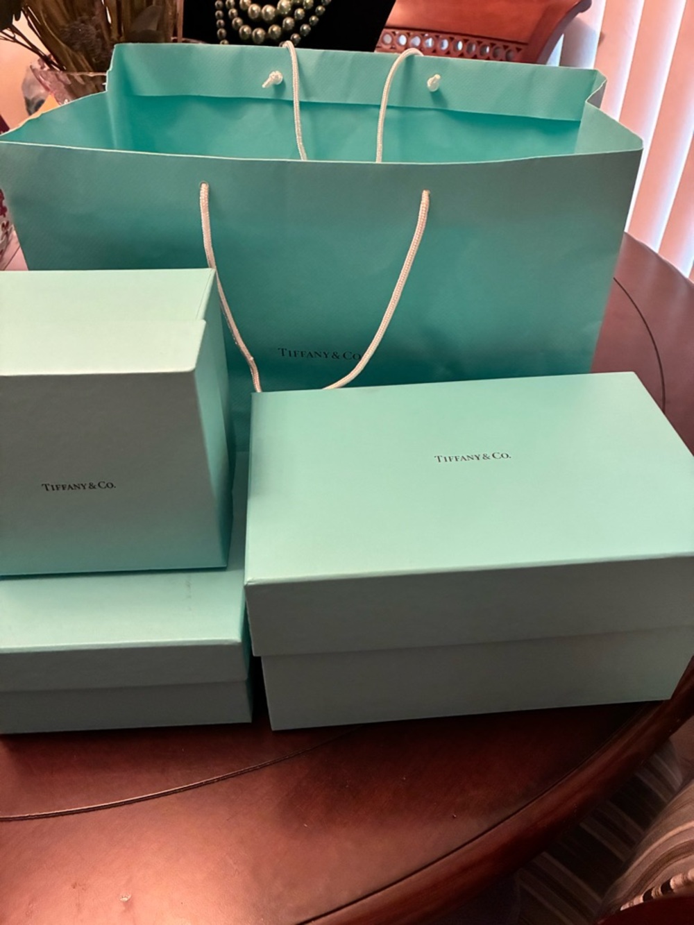 Tiffany & Co. Gift Boxes and Shopping Bag Set